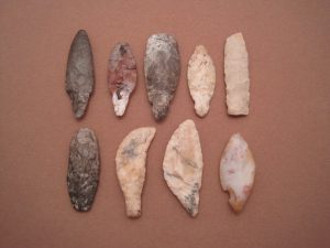 Flint blades from San Lazaro site